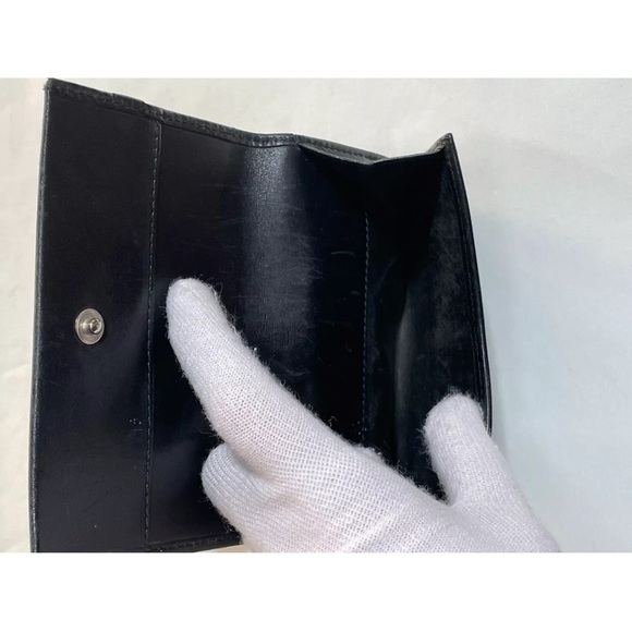 GUCCI Black Bi-fold Wallet Punching Design GG 115080 2067 - Picture 9 of 15